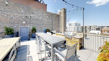 Roof Deck at the Lofts at Gin Alley, Chicago, IL 60607